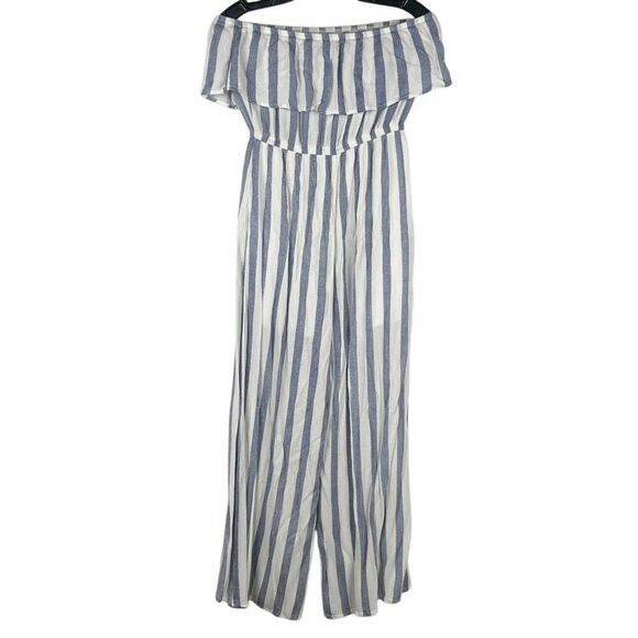 Favlux Fashion Striped Dress Jumpsuit Medium - Picture 2 of 11